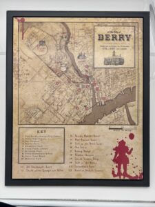 20050 Derry Steven Kings IT Town Map Sign (Large) (Small)