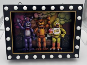 20055 Five Nights at Freddys Stage Light up Sign (Large) (Small)