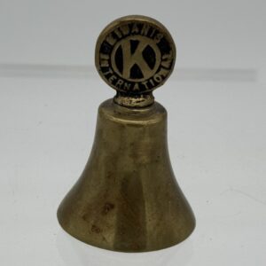 29016 Brass Kiwanis International Mini Bell (2) (Large) (Small)
