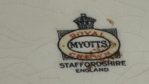 29028 Myott Staffordshire Chelsea Bird Green (2) (Large) (Small)