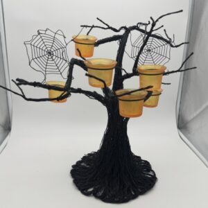 29037 Metal Wire Spooky Tree Candle Holders (2) (Large) (Small)