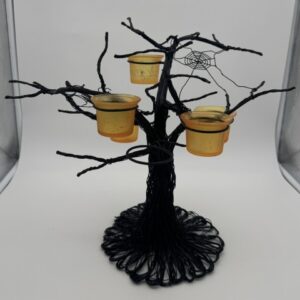 29037 Metal Wire Spooky Tree Candle Holders (3) (Large) (Small)