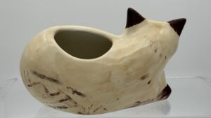 29043 Cats by Nina Siamese Cat Vase or Planter (4) (Large) (Small)