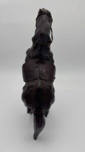 30001 Papere_s Western Rearing Horse Statue made of Leather (2) (Large) (Small)